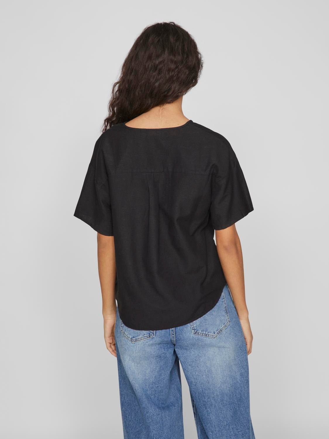 VIPRISILLA Top - Black Beauty - VERO MODA & VILA Bergvik